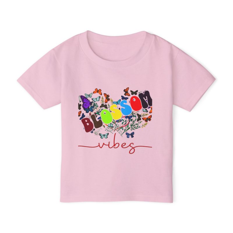 Toddler T‑Shirt — "Blossom Vibes" Colorful Butterfly Floral Design