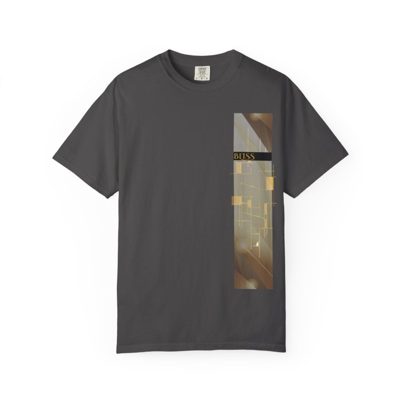 BLISS Limited Edition Minimalist Vertical Gold Grid T-Shirt