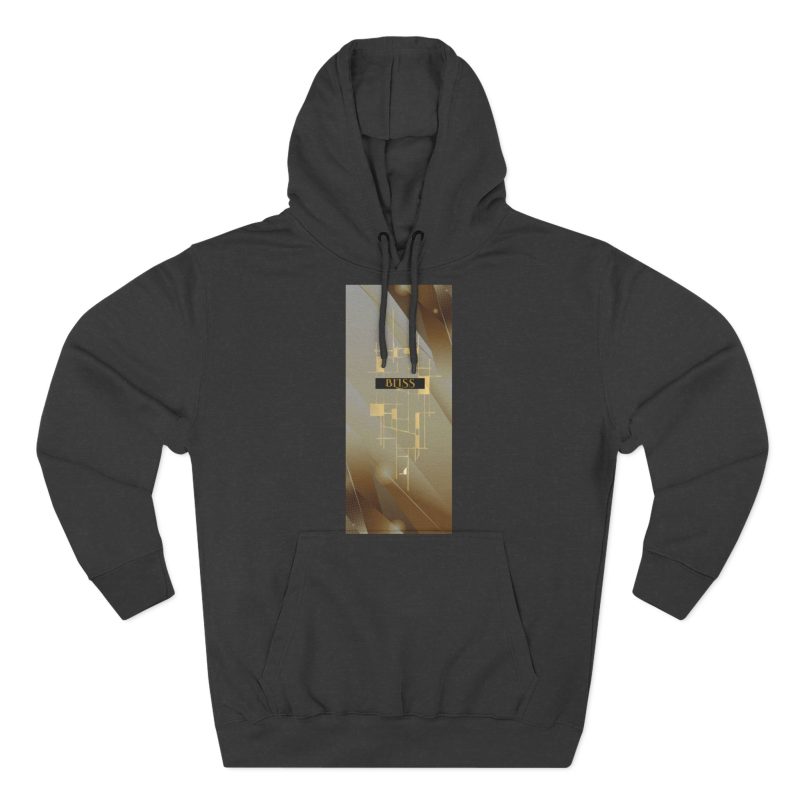 BLISS Limited Edition Hoodie - Abstract Gold Rectangle Graphic