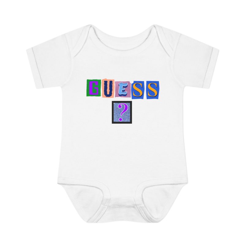 Guess? Colorblock Infant Bodysuit — Playful Baby Announcement Tee